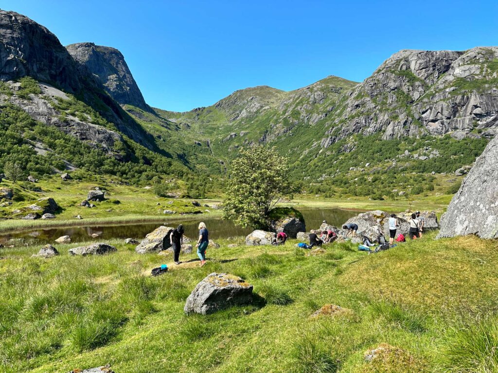 100km au-delà aux Iles Lofoten - Premier jour du trek